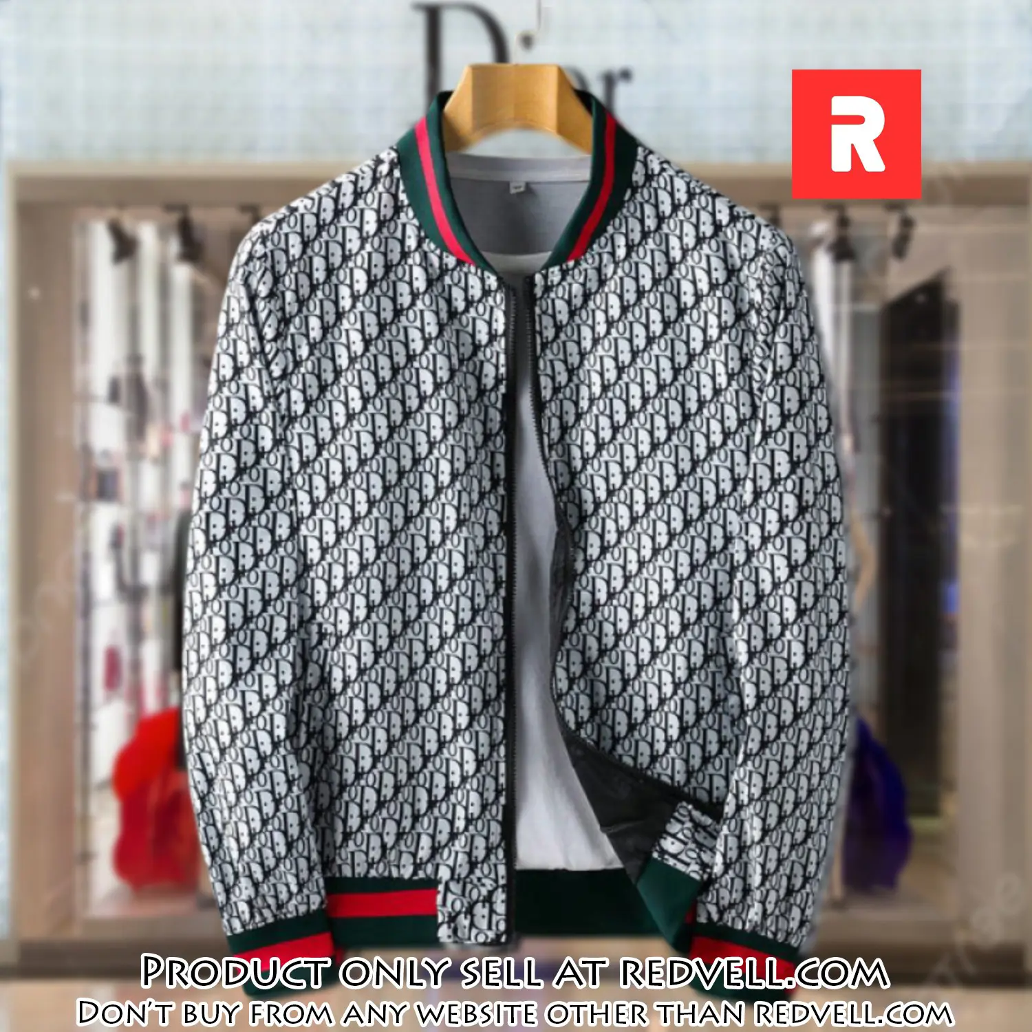 Dior luxury brand varsity zipper jacket vst1032 rv5512830